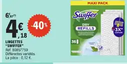 E.Leclerc Swiffer lingettes offre
