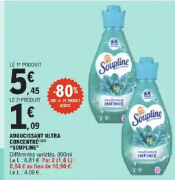 E.Leclerc Soupline adoucissant ultra concentré offre