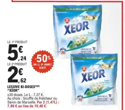 E.Leclerc Xeor lessive bi-doses offre