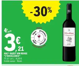 E.Leclerc L'excellence aoc buzet vin rouge offre