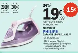 E.Leclerc Philips fer vapeur offre
