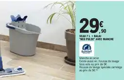 E.Leclerc Elephant seau 7l + balai 'neo pulse' avec manche offre