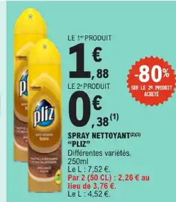 E.Leclerc Pliz spray nettoyant(2)(3) offre