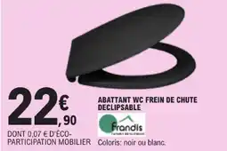 E.Leclerc Frandis abattant wc frein de chute déclipsable offre