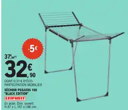 E.Leclerc Leifheit séchoir pegasus 180 black edition offre