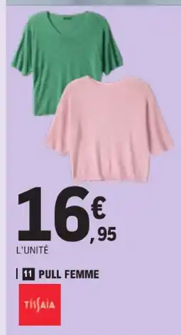 E.Leclerc Tissaia pull femme offre