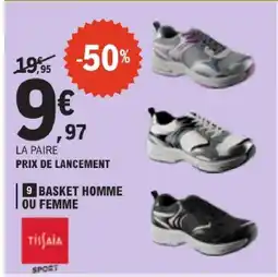 E.Leclerc Tissaia basket homme ou femme offre