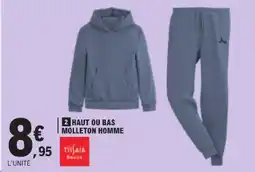 E.Leclerc Tissaia haut ou bas molleton homme offre