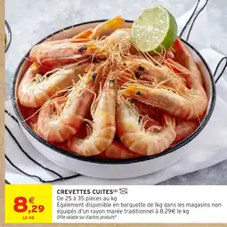 Intermarché Crevettes cuites offre
