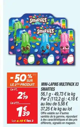 Netto SMARTIES Mini-lapins multipack x3 offre