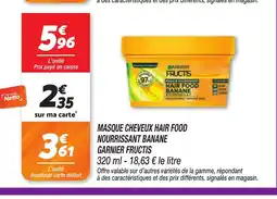 Netto GARNIER FRUCTIS Masque cheveux hair food nourrissant banane offre