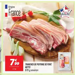 Netto NETTO Tranches de poitrine de porc offre