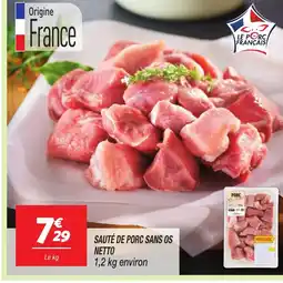 Netto NETTO Sauté de porc sans os offre
