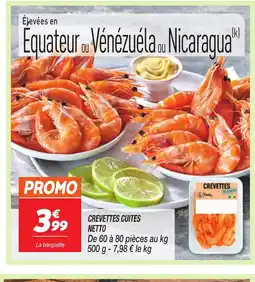 Netto NETTO Crevettes cuites offre