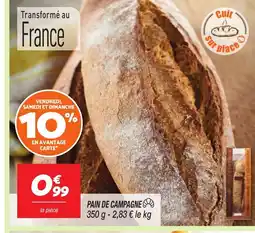 Netto Pain de campagne offre