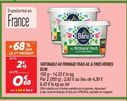 Netto BLINI Tartinable au fromage frais ail & fines herbes offre
