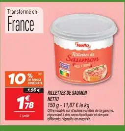 Netto NETTO Rillettes de saumon offre