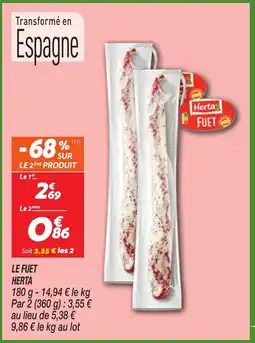 Netto HERTA Le fuet offre