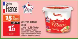 Netto NETTO Rillettes du mans offre