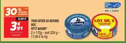 Netto PETIT NAVIRE Thon entier au naturel msc offre
