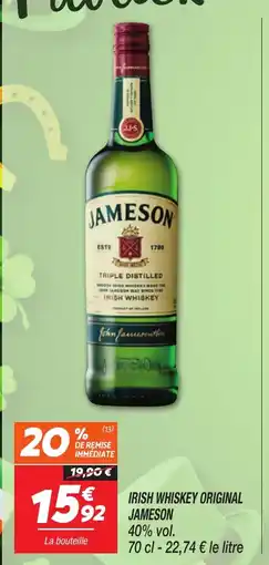 Netto JAMESON Irish whiskey original offre