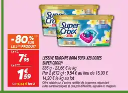 Netto SUPER CROIX Lessive triocaps bora bora x28 doses offre