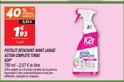 Netto K2R Pistolet détachant avant lavage action complète turbo offre
