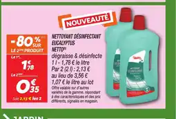 Netto NETTO Nettoyant désinfectant eucalyptus offre