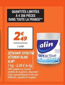 Netto ALIN Détachant oxyactive vêtement blanc offre