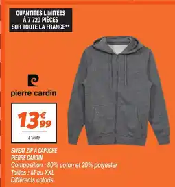 Netto PIERRE CARDIN Sweat zip à capuche offre