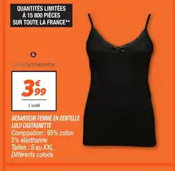 Netto LULU CASTAGNETTE Débardeur femme en dentelle offre