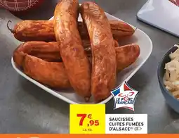 Intermarché Saucisses cuites fumées d'alsace offre