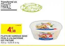 Intermarché Filets de harengs sans peau à l'alsacienne est friture offre