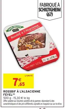 Intermarché FEYEL Rossbif à l'alsacienne offre