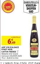 Intermarché CATTIN FRERES Aop vin d'alsace pinot noir offre