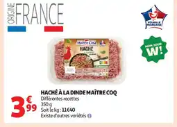 Auchan Supermarché MAÎTRE COQ Haché à la dinde offre