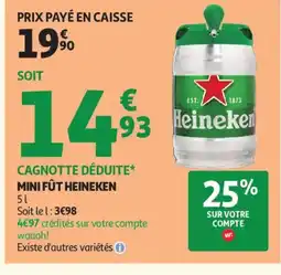Auchan Supermarché HEINEKEN Mini fût offre