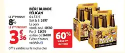 Auchan Supermarché PÉLICAN Bière blonde offre