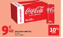Auchan Supermarché COCA-COLA Canettes offre