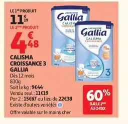 Auchan Supermarché Calisma croissance 3 gallia offre