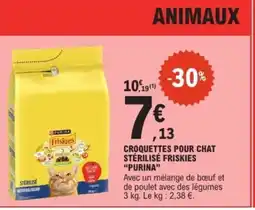 E.Leclerc Express PURINA Croquettes pour chat stérilisé friskies offre