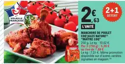 E.Leclerc Express MAÎTRE COQ Manchons de poulet coq'ailes nature offre