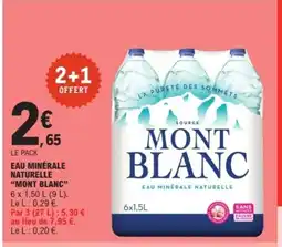 E.Leclerc Express MONT BLANC Eau minerale naturelle offre