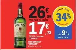 E.Leclerc Express JAMESON Irish whiskey offre