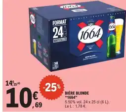 E.Leclerc Express 1664 Bière blonde offre