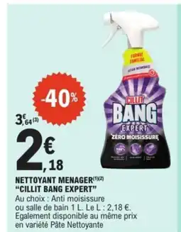 E.Leclerc Express CILLIT BANG EXPERT Nettoyant menager offre