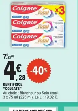 E.Leclerc Express COLGATE Dentifrice offre