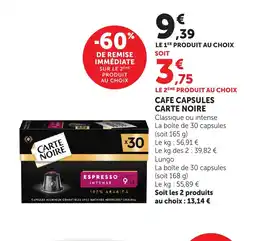 Bi1 CARTE NOIRE Cafe capsules offre