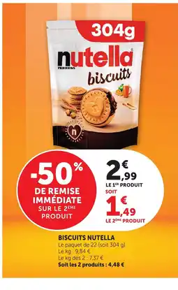 Bi1 NUTELLA Biscuits offre