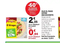 Bi1 OLD EL PASO Offre decouerte offre